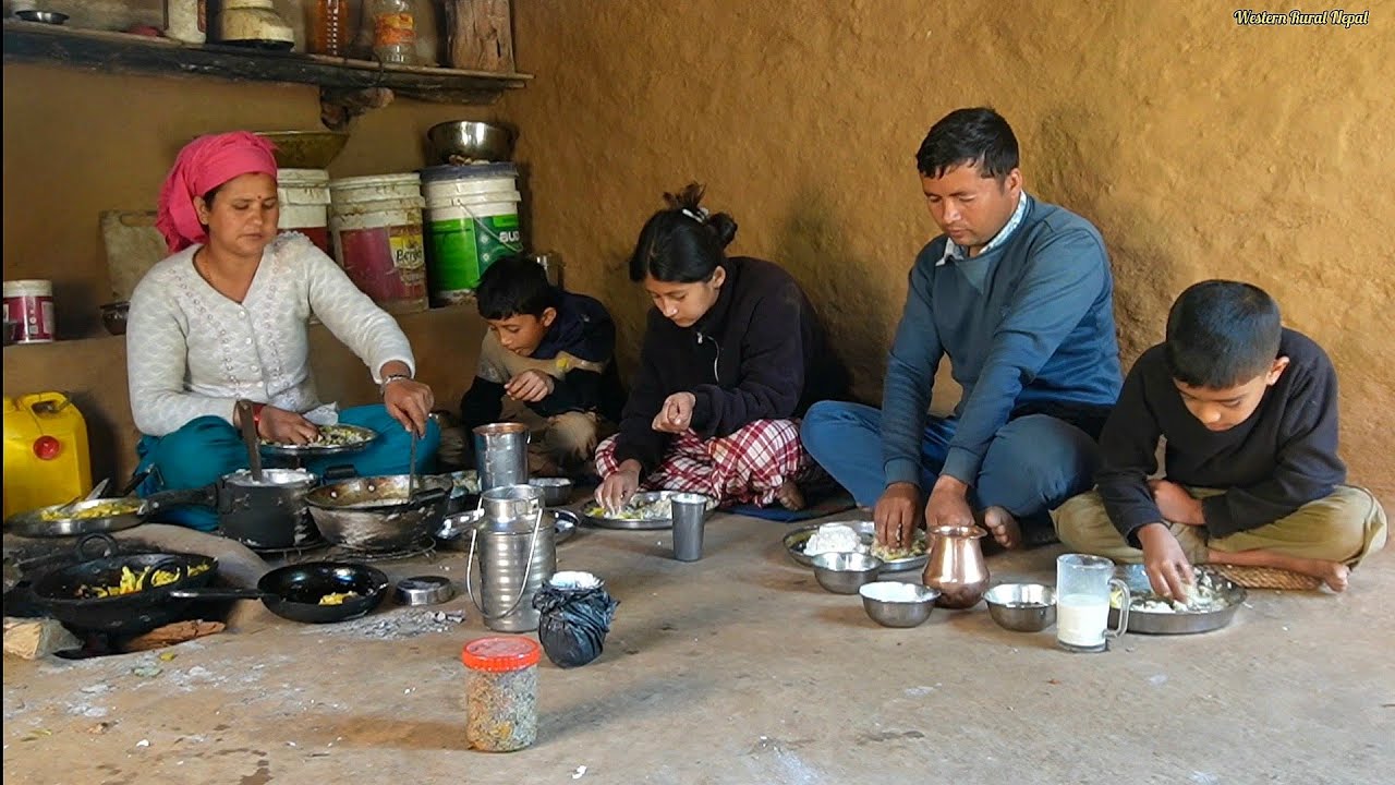Authentic Village Cooking ||Whole Family Enjoying Organic Village Recipe||