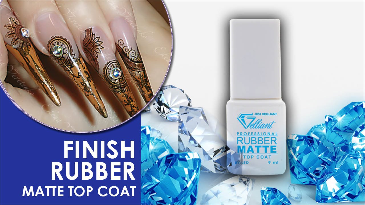 Матовый Финиш Гель Finish rubber matte top coat GELLIANT