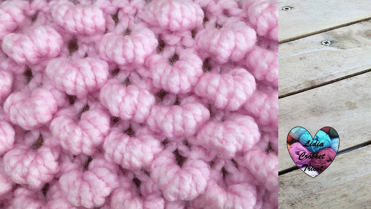 Point tricot Cocon ou Rococo facile / Cocoon (Rococo) stitch knitting (english subtitles)