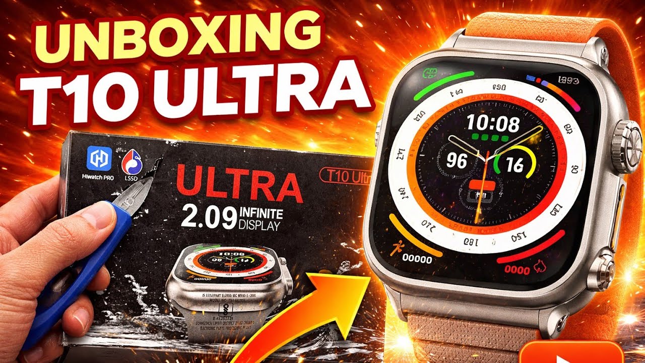 T10 Ultra Smart Watch Review & Unboxing | 2.09 Inch Display | Features Explained