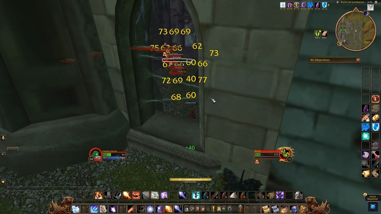 Wow Forever Beta  Testing Ruins Of Lordaeron AOE  Solo Mage