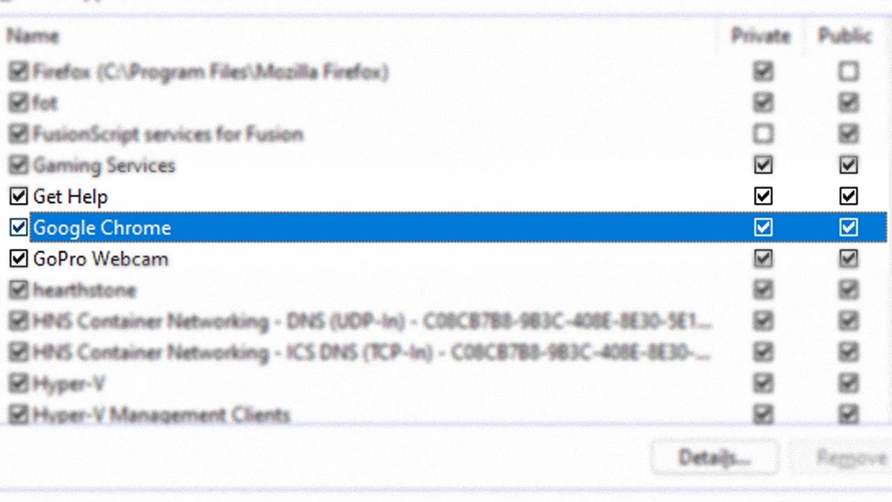 Как разрешить Chrome в брандмауэре Windows