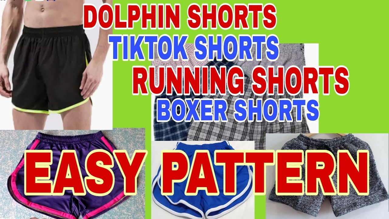 Easy Pattern for Dolphin shorts,tiktok shorts,sweat shorts and dtifit running shorts