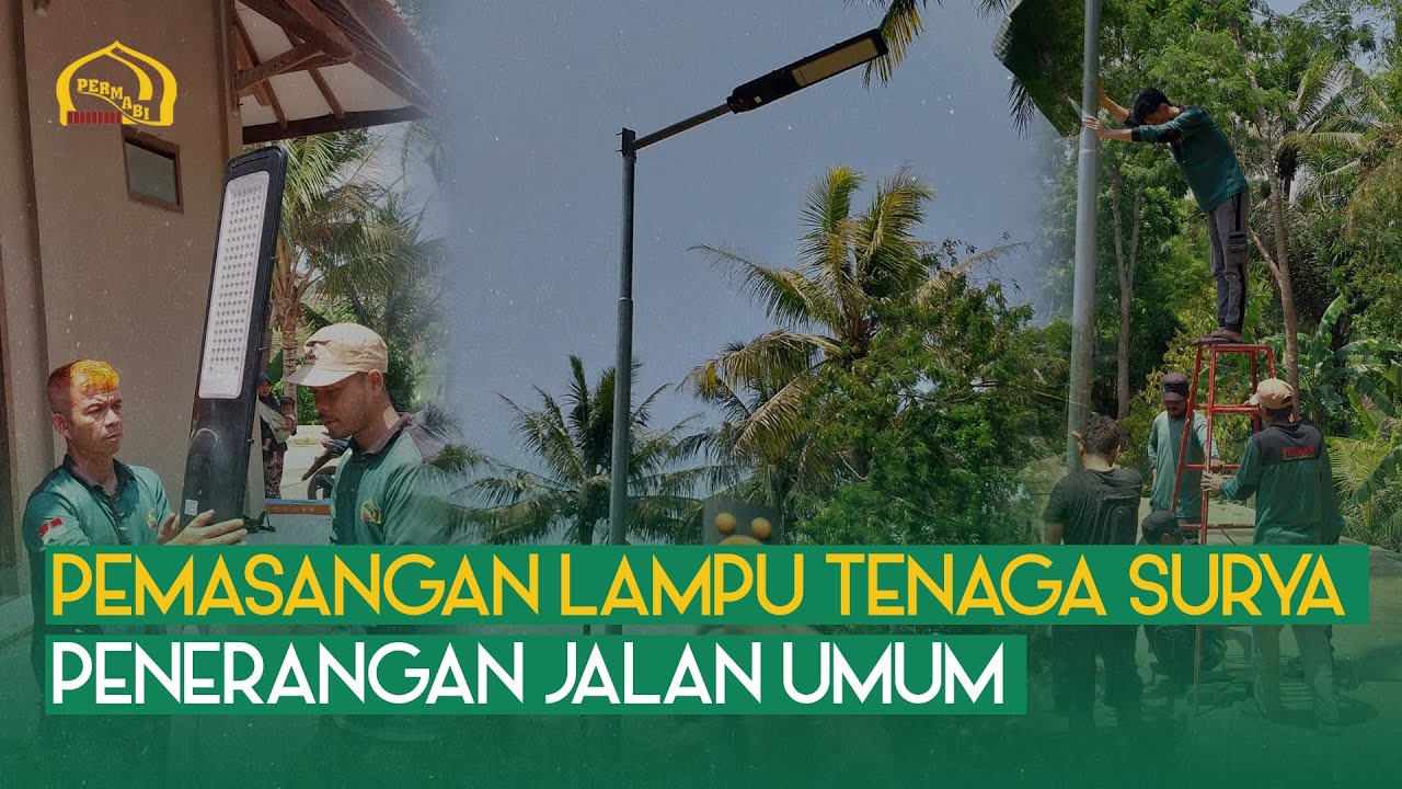 Pemasangan Lampu Tenaga Surya Penerangan Jalan Umum