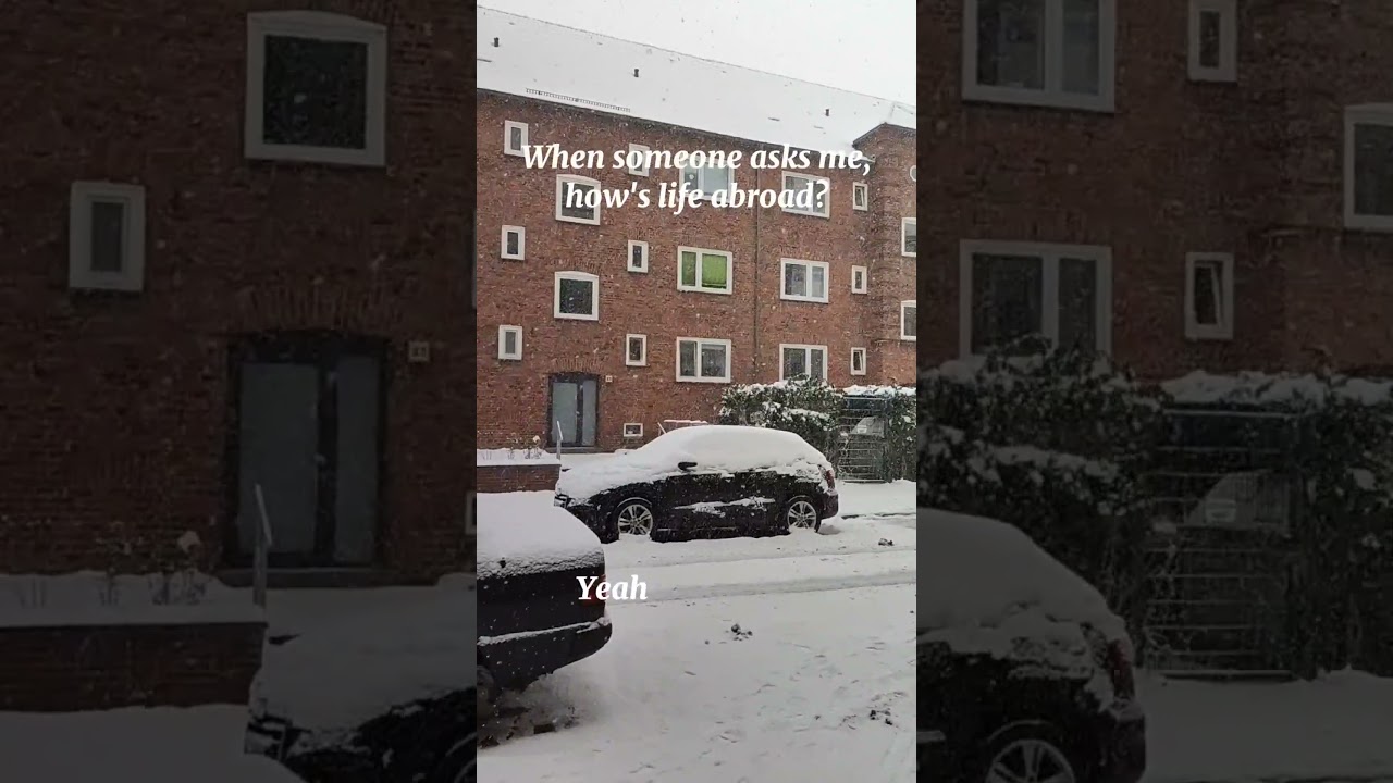 Winter in Kiel, Germany. December 2023