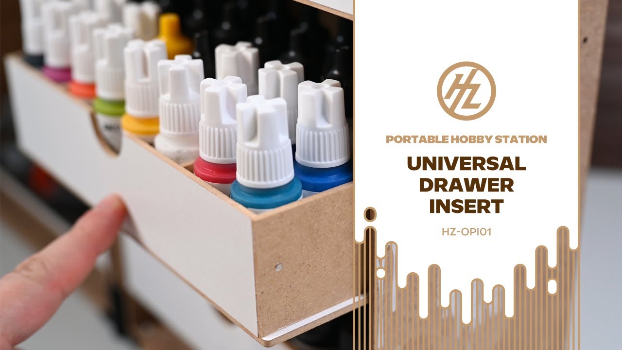 Universal Drawer Insert for Portable Hobby Station