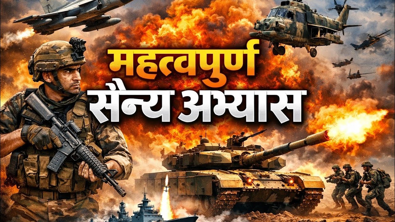  Important Exercise  महत्वपूर्ण सैन्य अभ्यास 