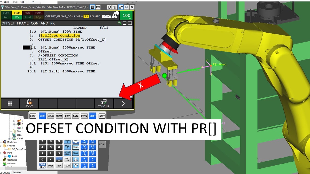OFFSET CONDITION WITH POSITION REGISTER (PR) | สอนพื้นฐาน Offset Frame FANUC Robot