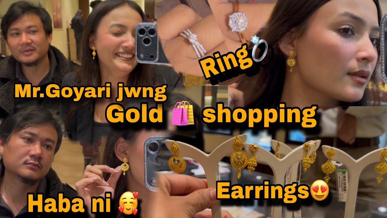 😍Mr. Goyari jng Haba ni gold shopping 🛍️..||PUJA BORO|| Earing //Ring naidng tezpurao 
