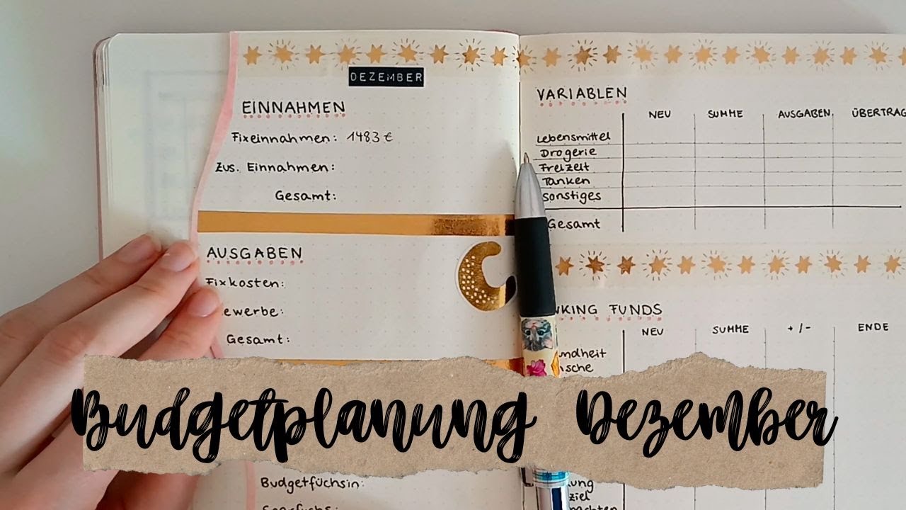 BUDGETPLANUNG DEZEMBER | Low Budget | Geringes Einkommen | Umschlagmethode | Cash Envelopes