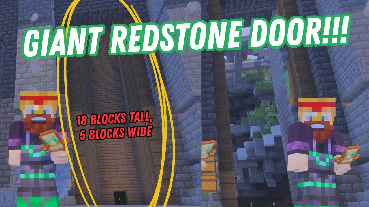 GIANT redstone door tutorial