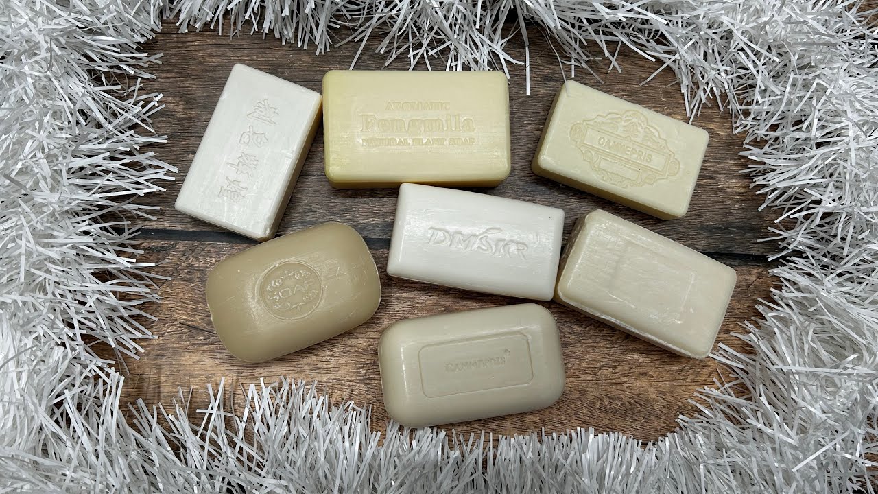 ASMR soap/ Dry soap cutting 🤍💨🤍/ Резка белого мыла