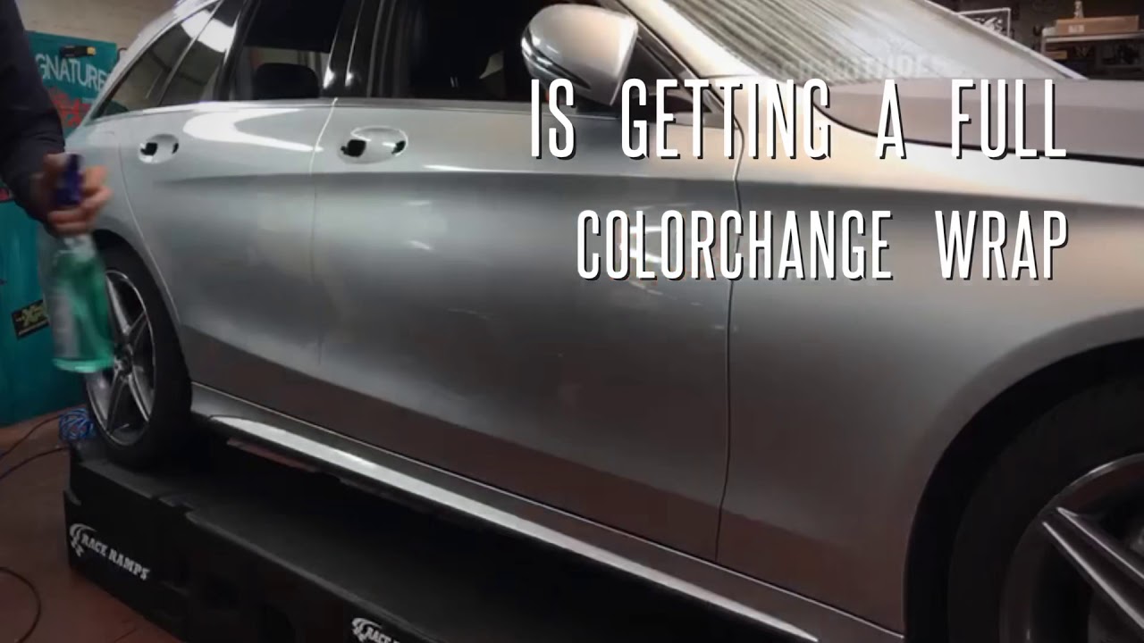 Mercedes C-class - Matte Dark Grey Carwrap