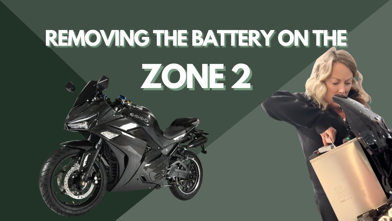How To Remove The Battery On Your Emmo Zone II Electric Motorcycle Style Bike