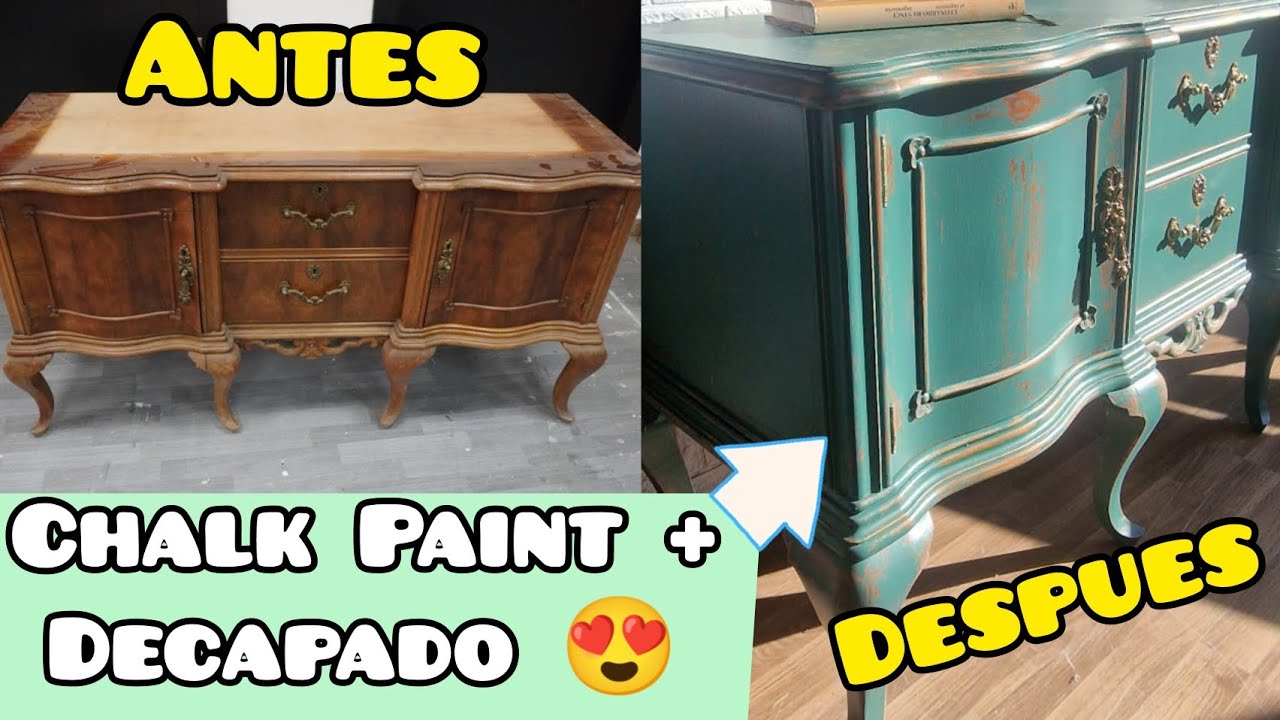 De mueble olvidado a Joya Vintage | Restauracion con Chalk Paint y decapado