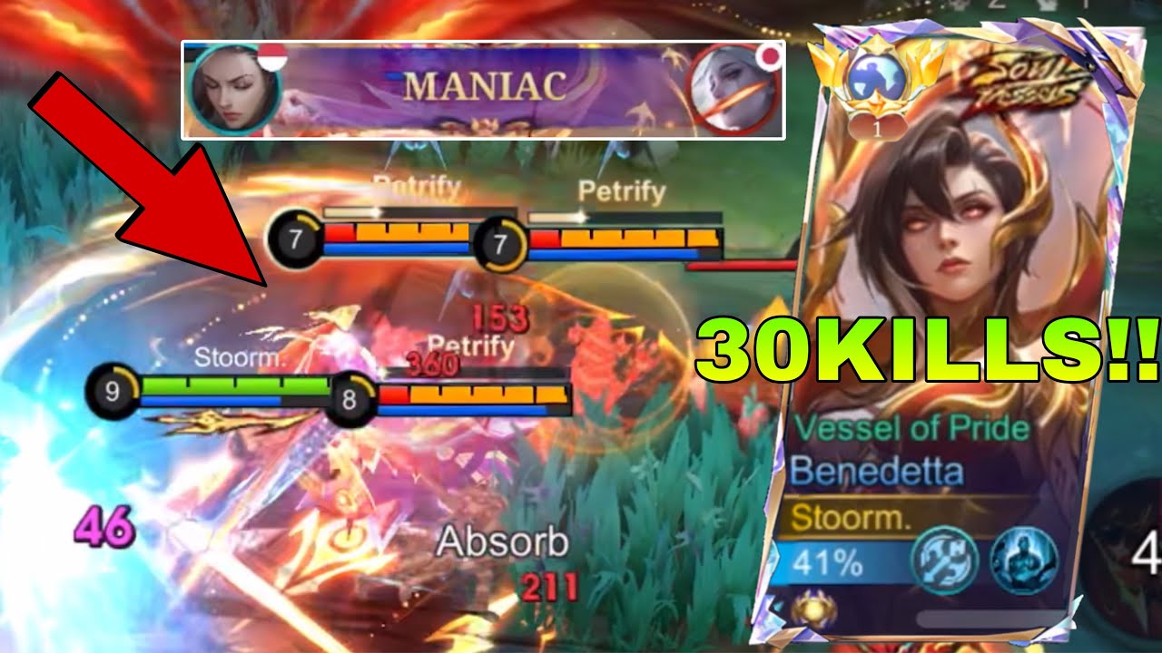 GLOBAL BENEDETTA 30KILLS & MANIAC☠️ BENEDETTA SOUL VESSEL SKIN GAMEPLAY!!