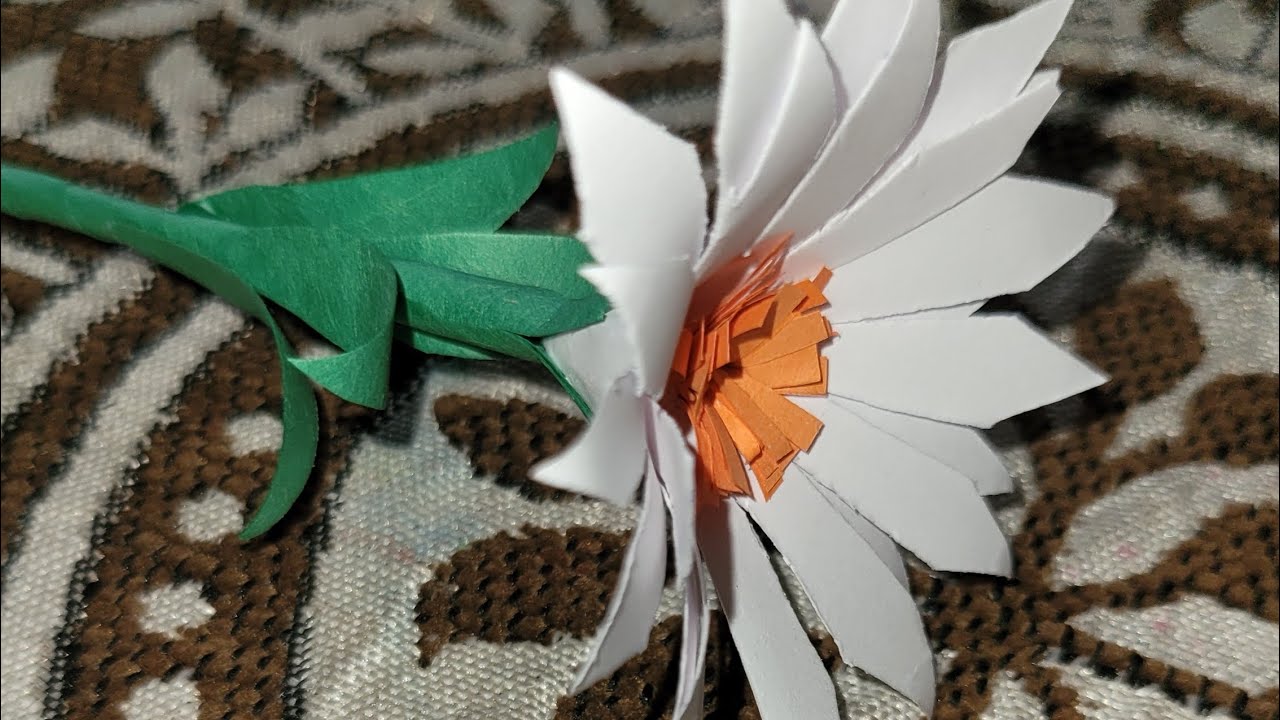 3 craft paper flower 🌼 diy |craft Decor Ideas flower #diy #artscraft #papercrafts #flower #youtube 
