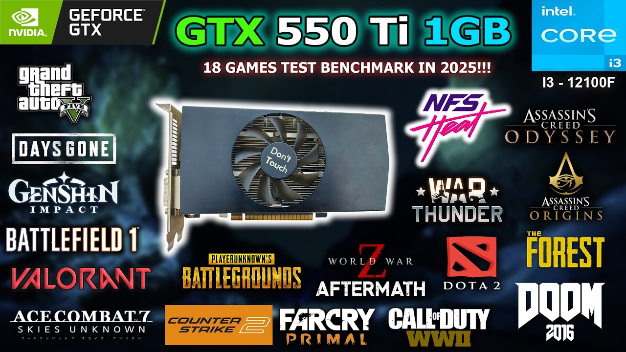 GTX 550 Ti 1GB Tested 18 Games in 2025 // Still worth the GPU this Year? || #gtx550ti  #benchmark