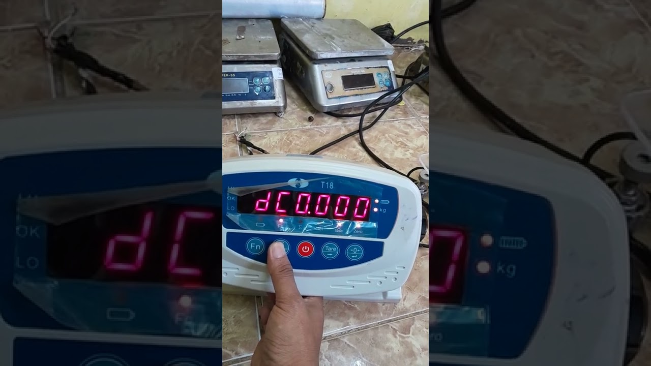 cara kalibrasi timbangan T18..!!!!