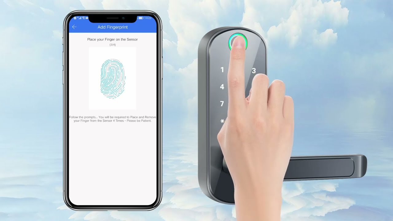 TTLock app video guidance from CATCHFACE smart door lock