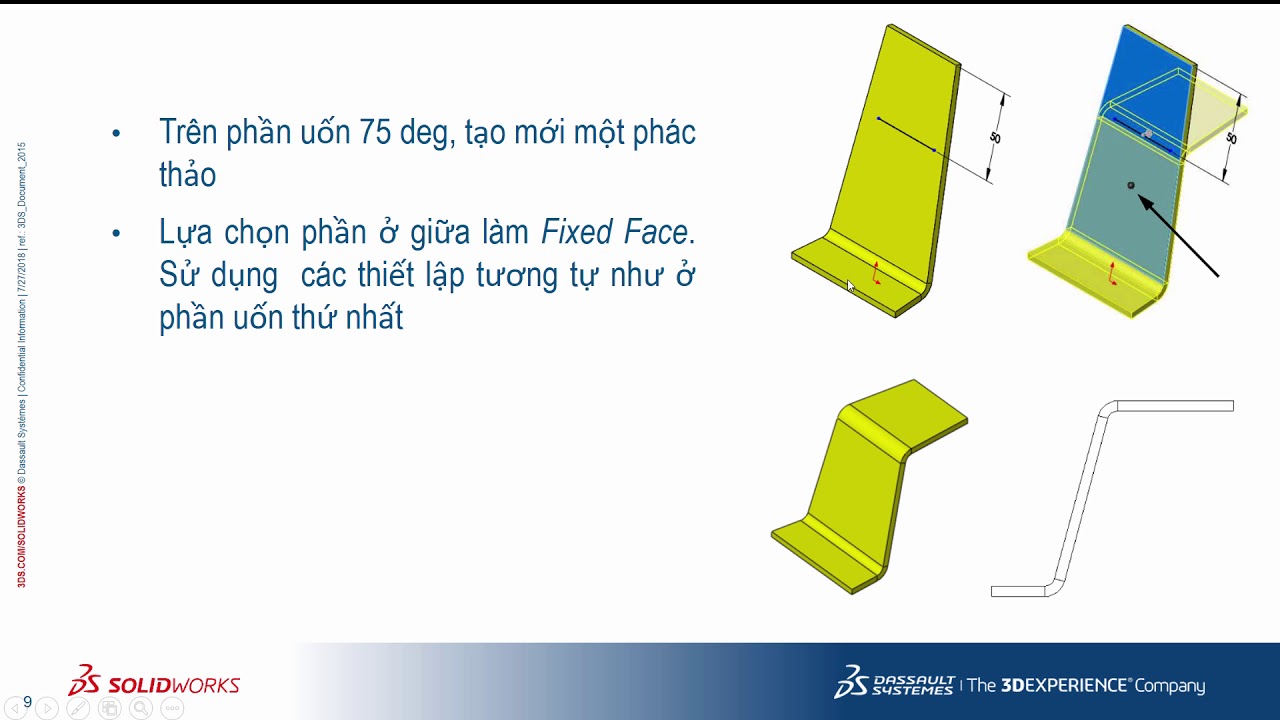 Hướng dẫn sử dụng SOLIDWORKS Sheet Metal (Bài 3): Thêm các kỹ thuật kim loại tấm