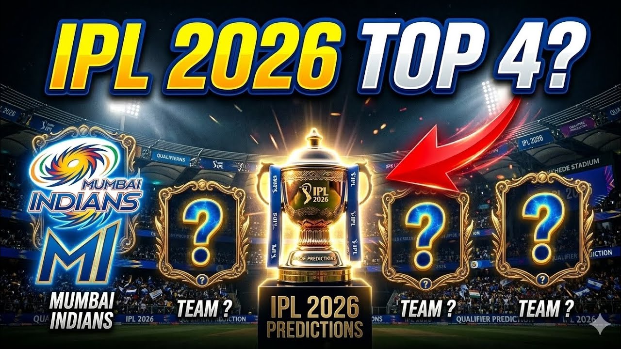 IPL 2026 Prediction: Top 4 Teams Who Will Qualify for Playoffs 🔥