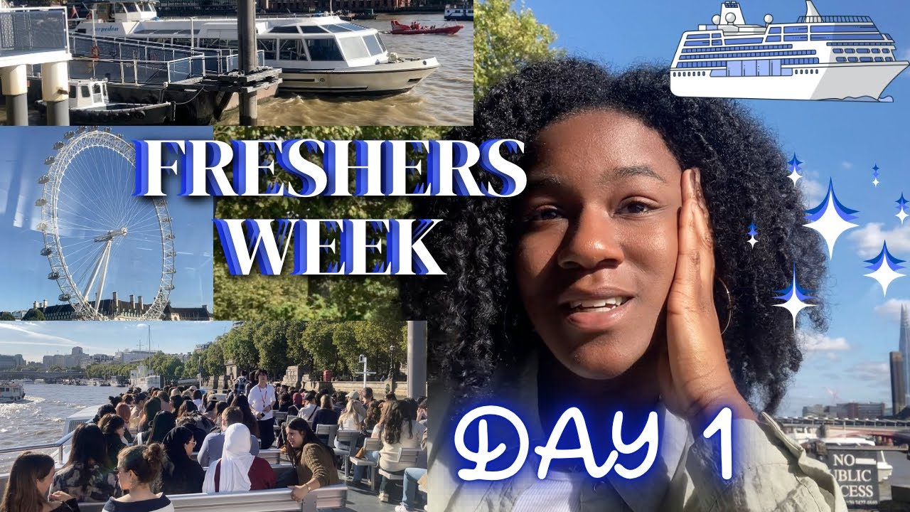 FRESHERS WEEK | DAY 1 ~ talking to strangers is SO hard, London River Boat Cruise (sightseeing!)