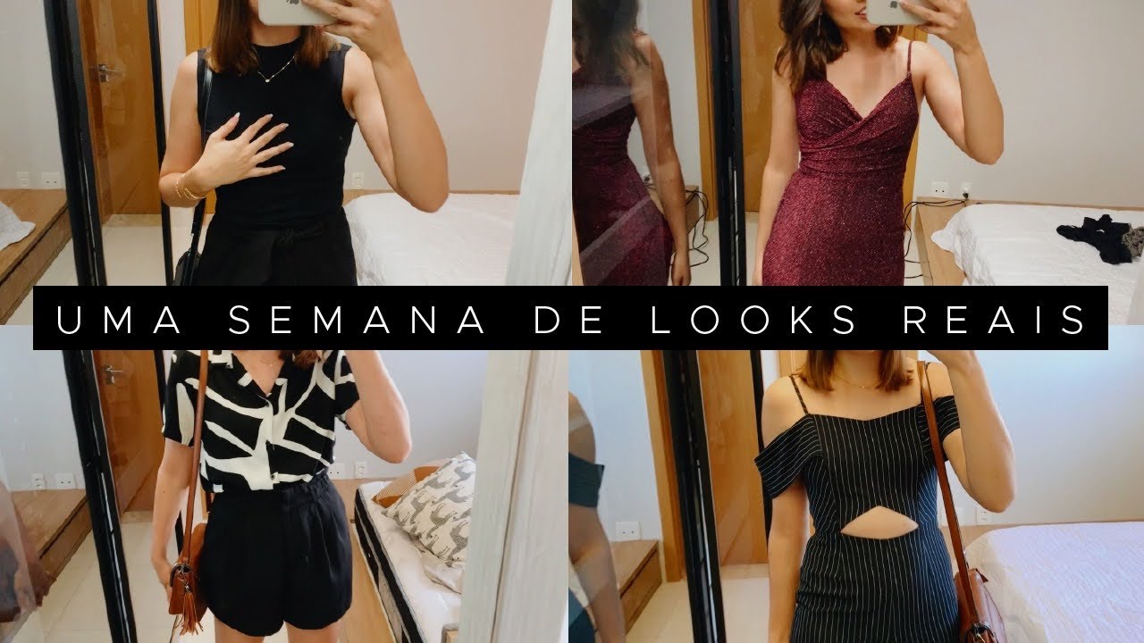 UMA SEMANA DE LOOKS REAIS | LOOKS MINIMALISTAS PARA VOCÊ SE INSPIRAR!