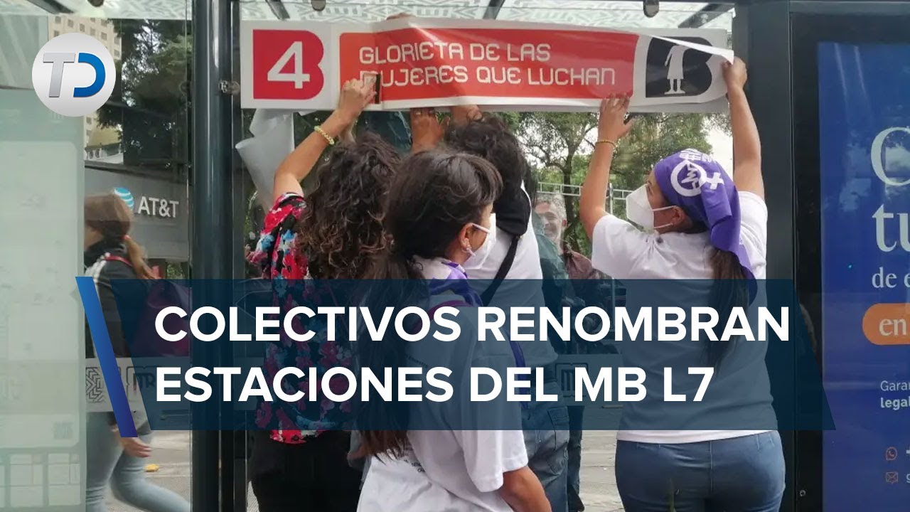 Como protesta, colectivos renombran estaciones de Metrobús de CdMx
