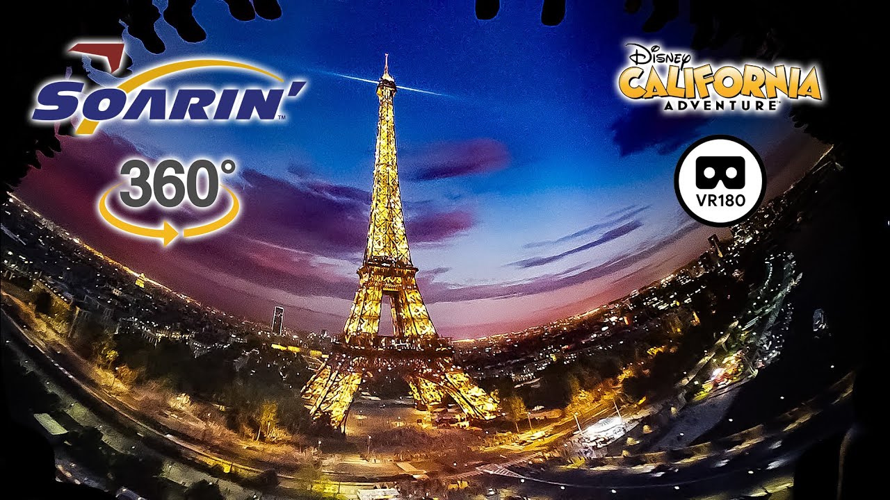 VR 180 Soarin' Around the World On Ride  POV Disney California Adventure 2024 02 05