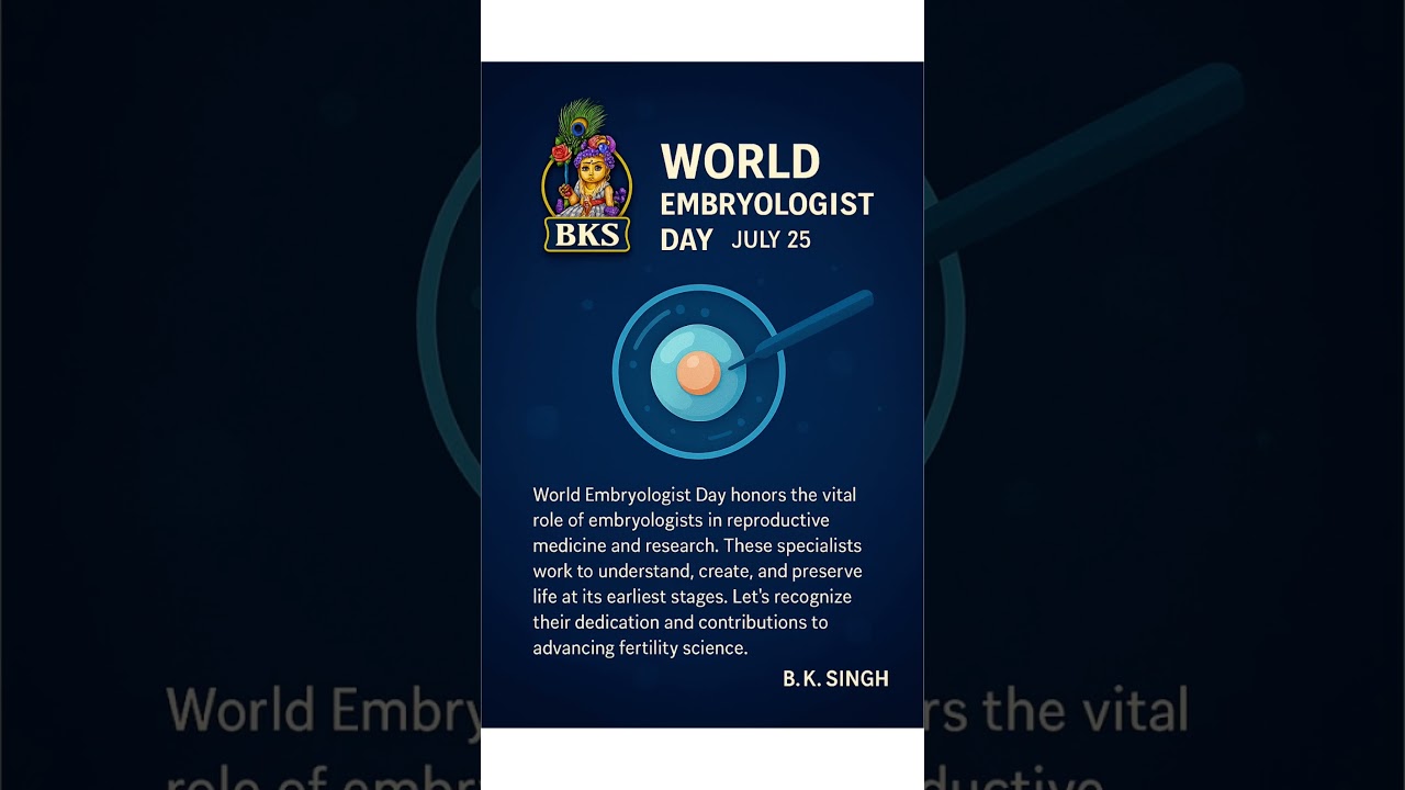 #WorldEmbryologistDay  #EmbryologyMatters  #ReproductiveScience  #FertilityExperts  #ScienceOfLife
