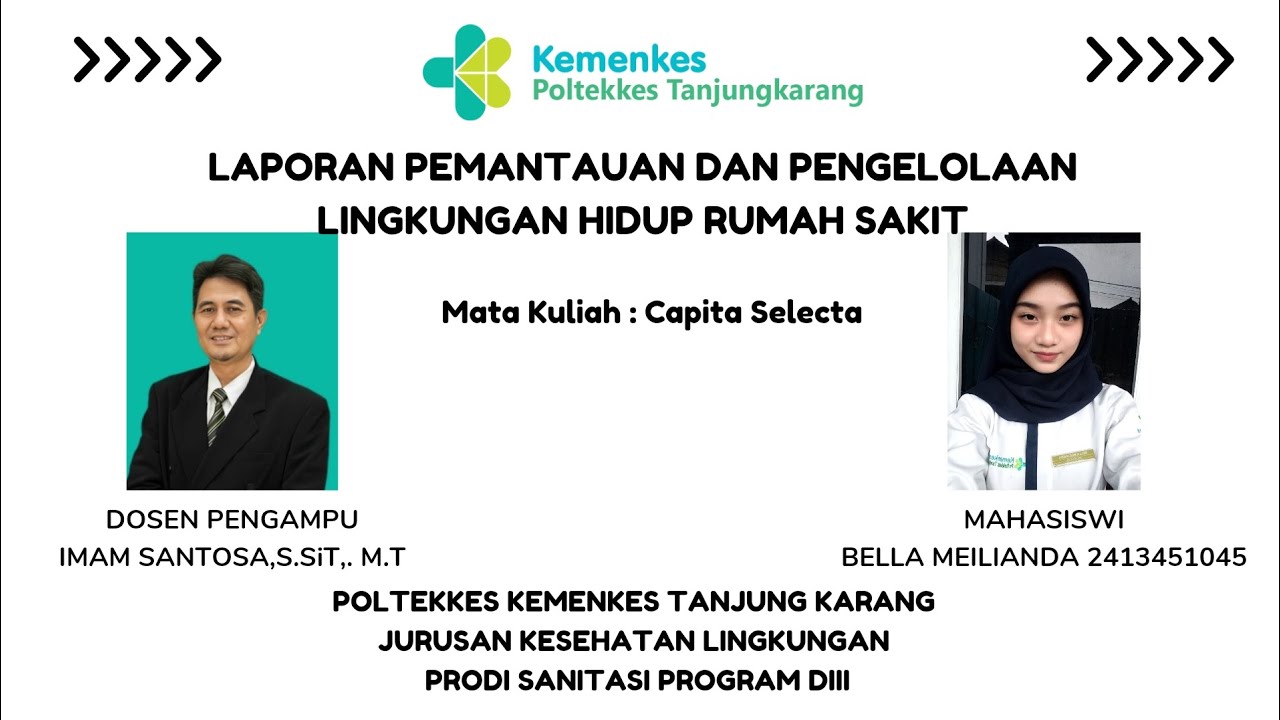 Laporan Pemantauan dan Pengelolaan Lingkungan Hidup Rumah Sakit 