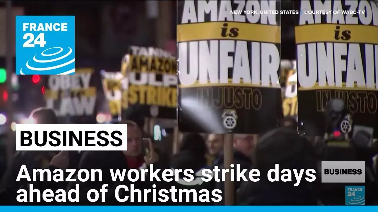 Amazon workers strike days ahead of Christmas • FRANCE 24 English