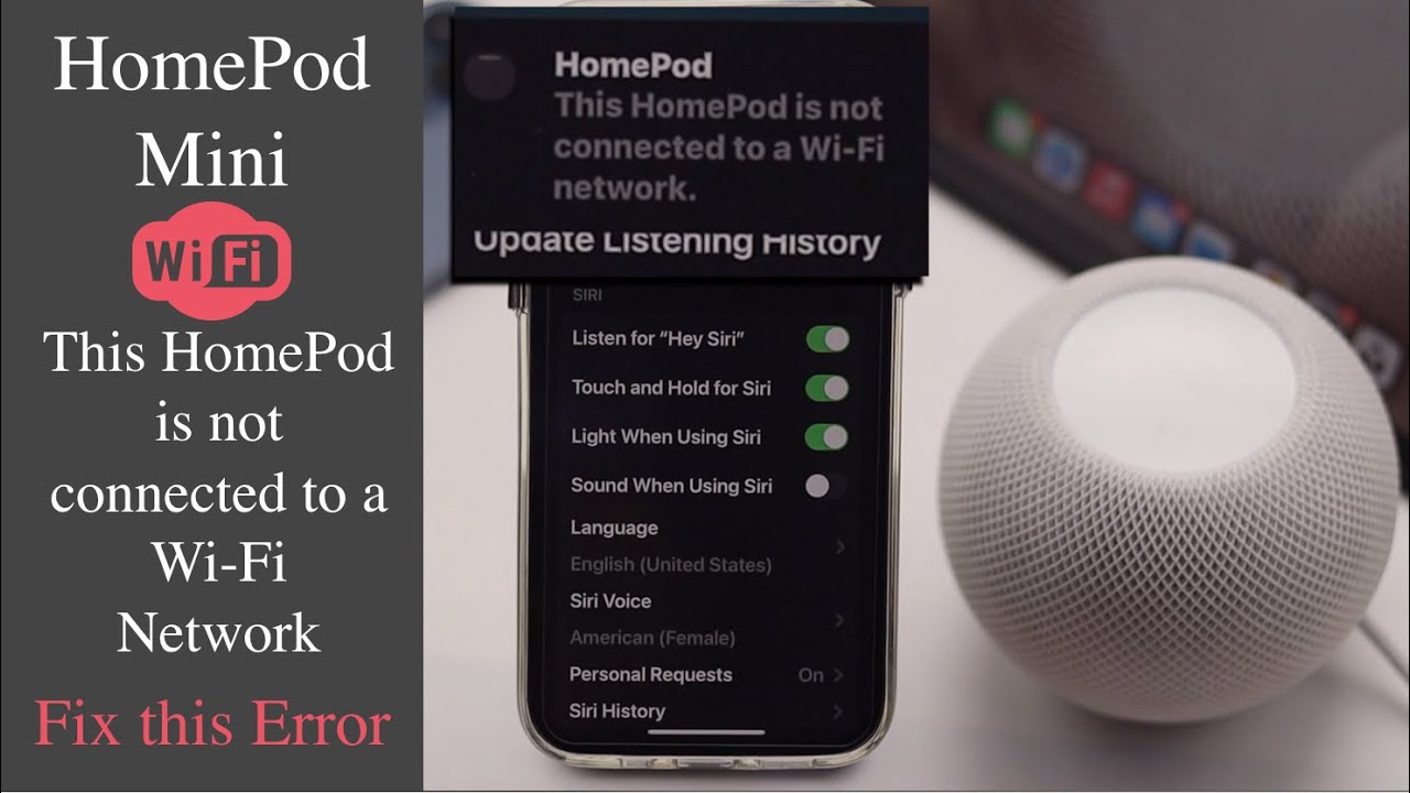 Исправлена ​​проблема с подключением HomePod Mini к Wi-Fi | Решены проблемы с подключением HomePo...
