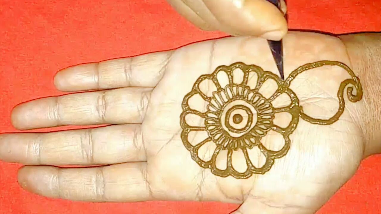 बहुत सरल और सुंदर अरेबिक मेहंदी डिजाइन Front Hand Henna Tattoo Mehndi Designs