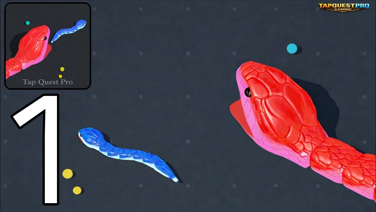 Snake Clash - Gameplay Walkthrough Part 1 Snake Clash Biggest Snake Survival Battle (Android,ios)
