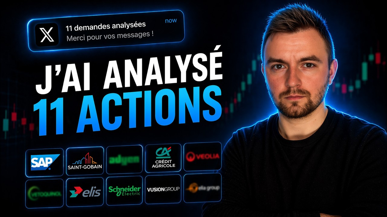 J'analyse 11 Actions PEA  | Lesquelles acheter ? (Potentiel, Qualit&eacute;, Technique)