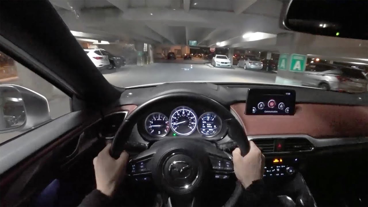 2018 Mazda CX-9 Signature - POV Night Drive (Binaural Audio)