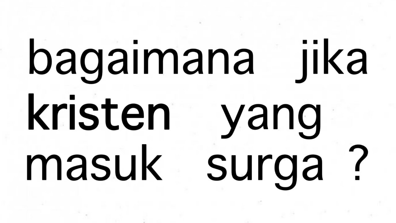 Aldy Amis - Bagaimana Jika Kristen Yang Masuk Surga? (Official Lyric Video)