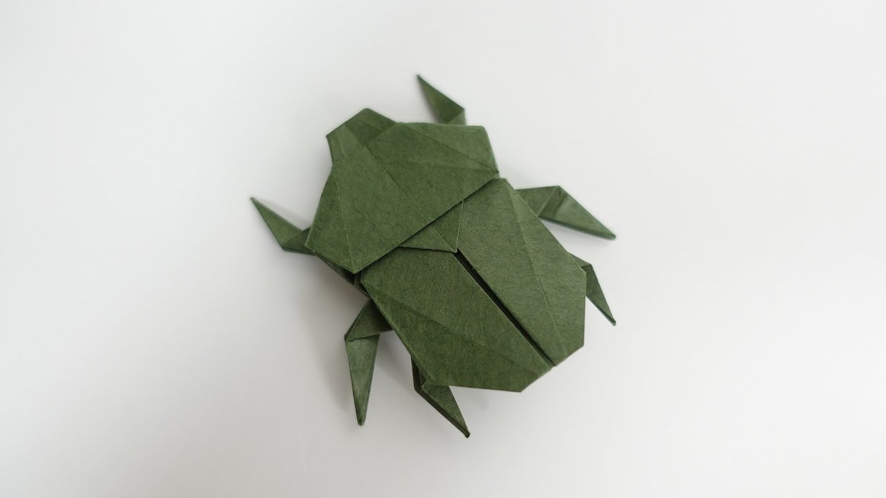 カナブンの折り方 #折り紙 #origami #さくB #sakuB