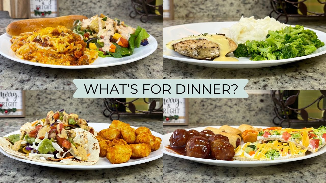 WHAT’S FOR DINNER? | EASY & BUDGET FRIENDLY | REALISTIC WEEKNIGHT MEALS | DINNER INSPIRATION