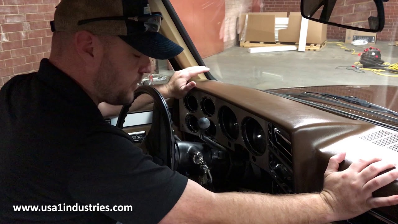 USA1 INDUSTRIES SQUARE BODY CHEVY SILVERADO & GMC TRUCK DASH PAD INSTALLATION TIPS!