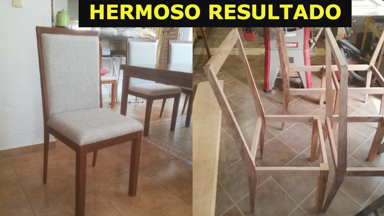 COMA HACER sillas de madera, con estilo moderno y bello.
