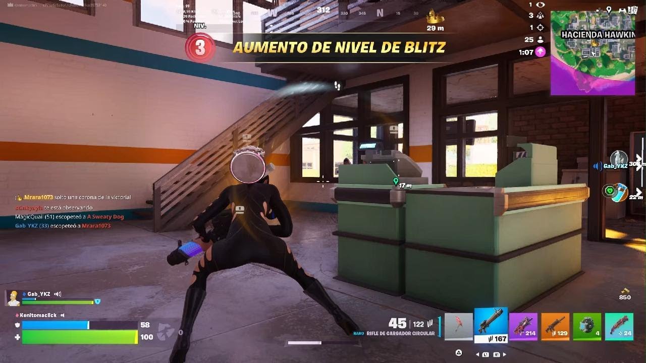 Ganamos 4 seguidas de blitz con Axel en Fortnite