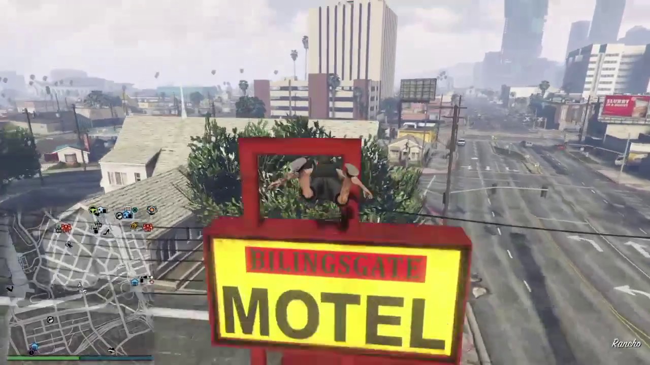Insane Thread the Needle Skydive Stunt!  The Motel Sign!