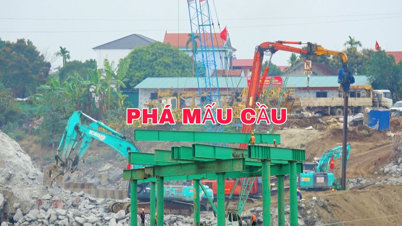 25 tháng 2, 2025 CẬP NHẬT MỚI NHẤT TẠI CẦU PHONG CHÂU.TIẾP TỤC ĐỤC MẤU CẦU CÒN LẠI