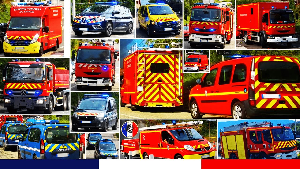 Gros Incendie à Grésy-sur-Aix (Savoie) - Sapeurs-Pompiers et Gendarmerie en Intervention