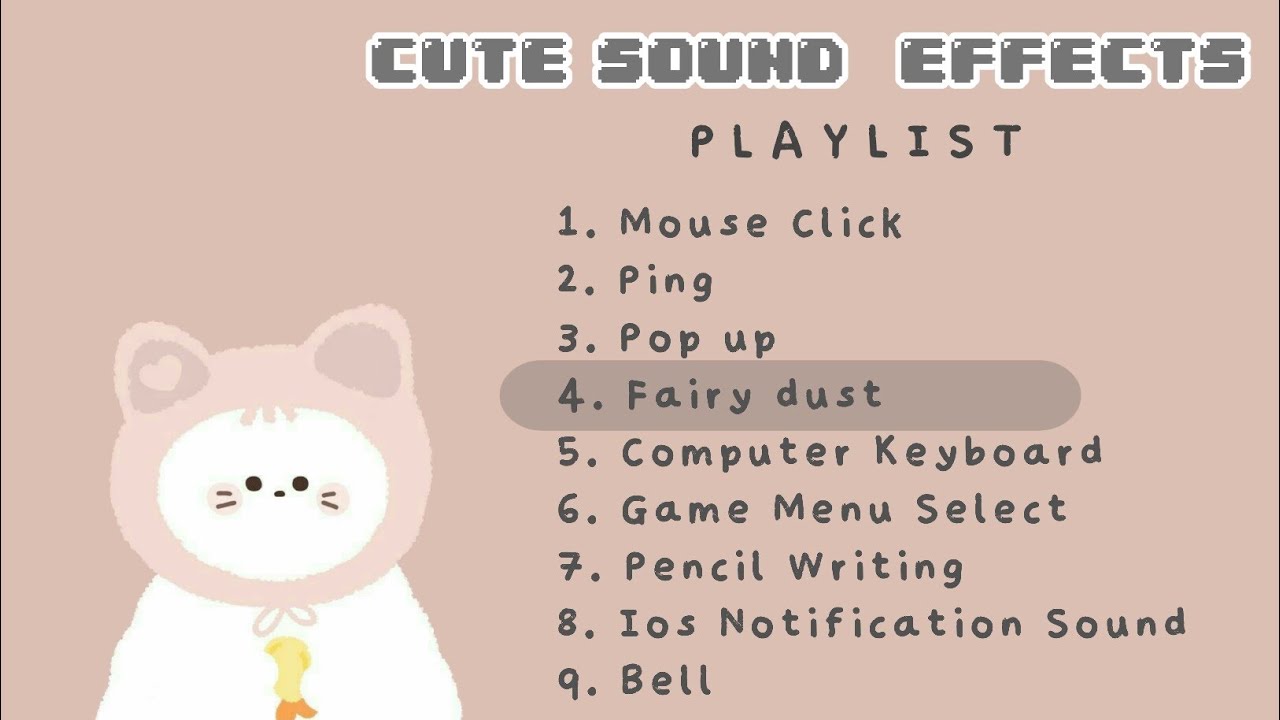 Cute Sound Effects for Editing | No copyright