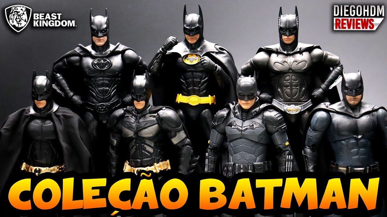 RECEBI A COLEÇÃO COMPLETA BATMAN da Beast Kingdom!