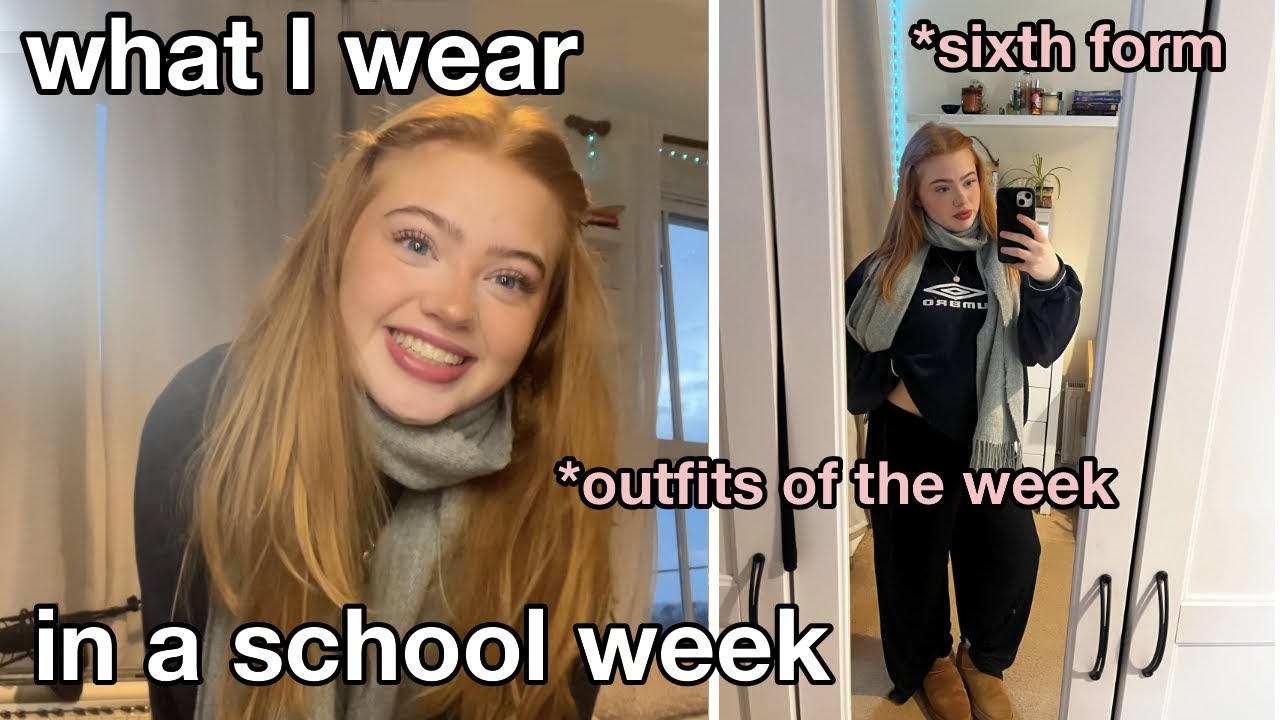 What I wear in a school week *year 12 sixth form outfits | Ruby Rose UK
